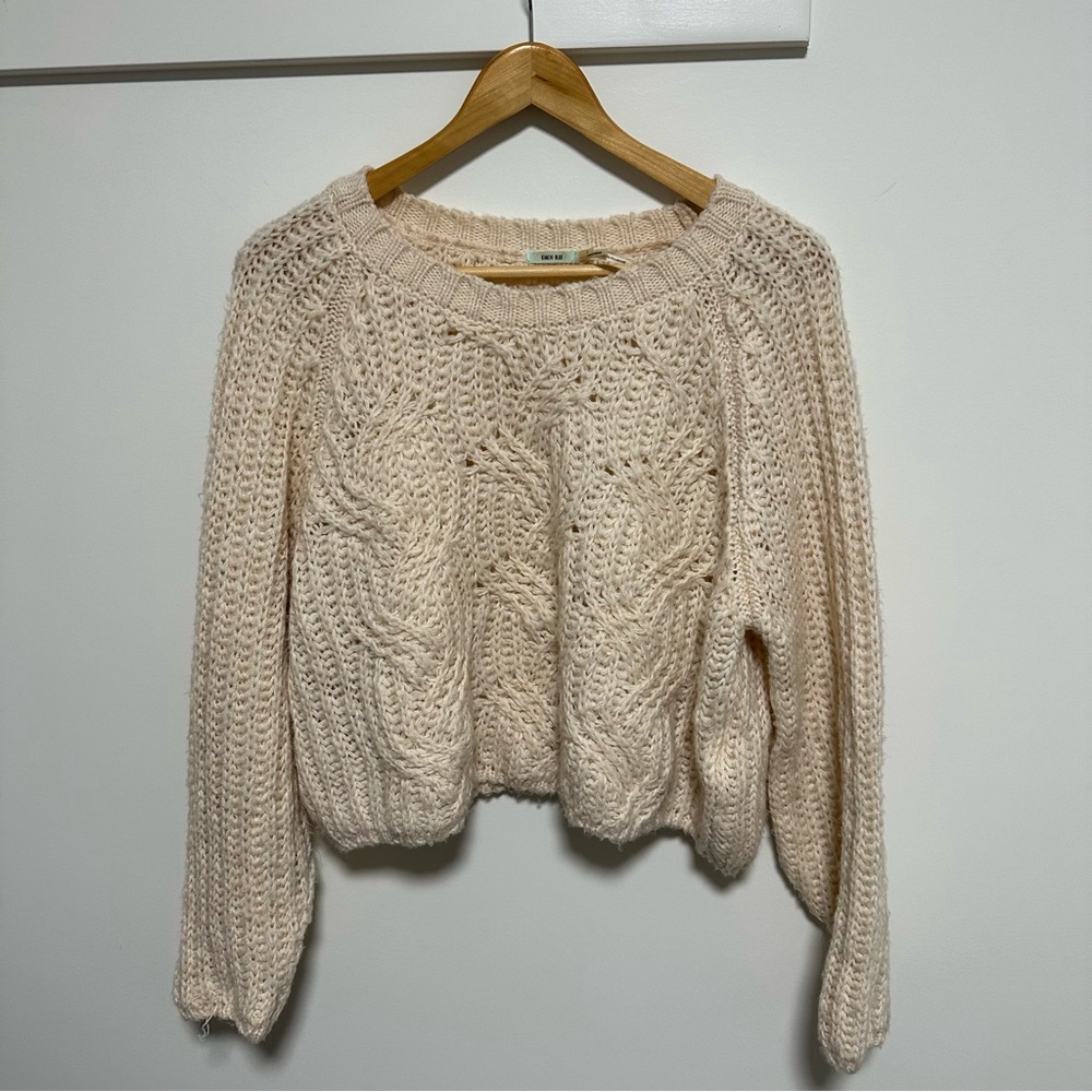 Kimchi Blue Cream Knit Sweater